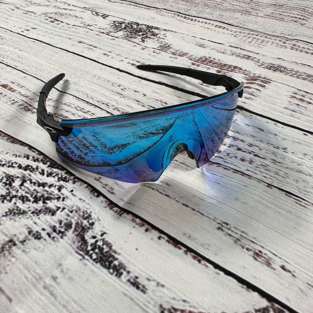 NEW Oakley Encoder Sapphire Prizm Lenses w/ Matte Black Frame Men’s Sunglasses